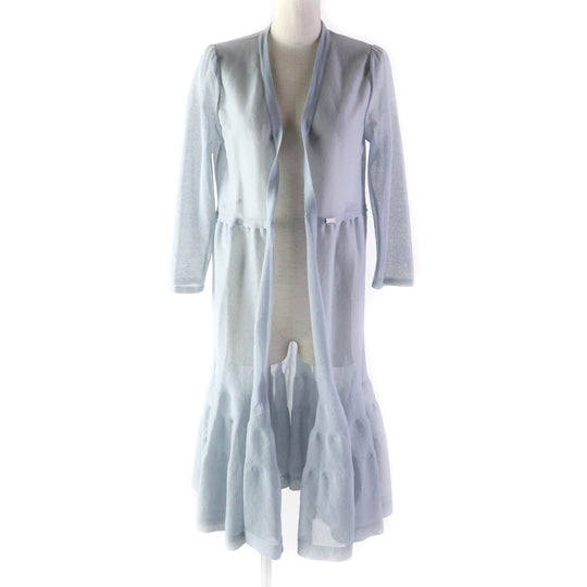 FOXEY cardigan 42713 Main: 68% cotton, Main: 32% polyester Light blue Mirage Women 40 Used Authentic