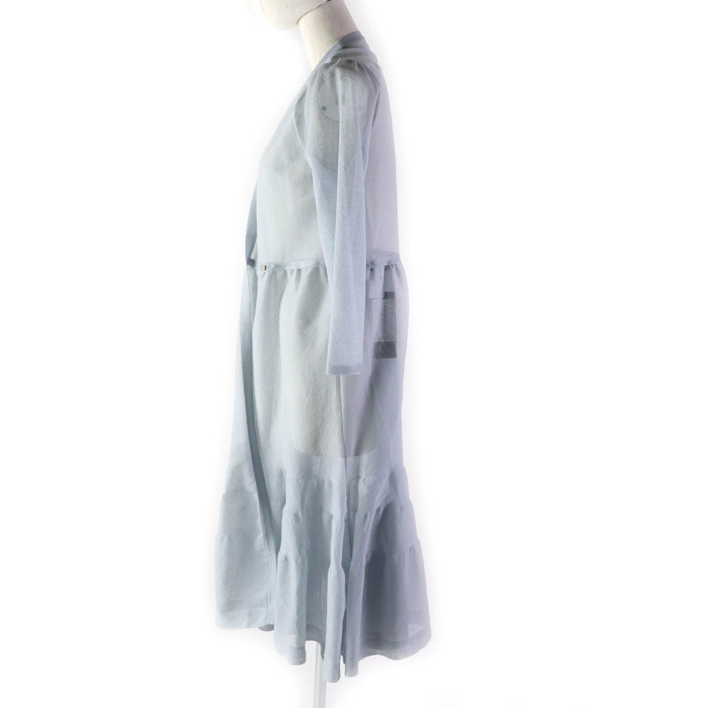 FOXEY cardigan 42713 Main: 68% cotton, Main: 32% polyester Light blue Mirage Women 40 Used Authentic