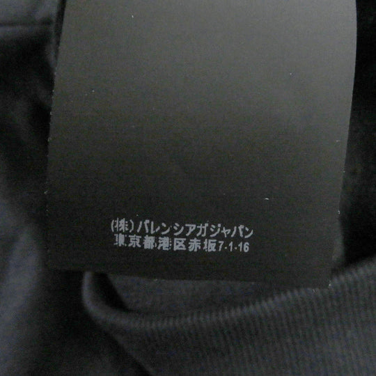 BALENCIAGA Hoodie 508184 Main: 100% cotton black mens XS Used Authentic