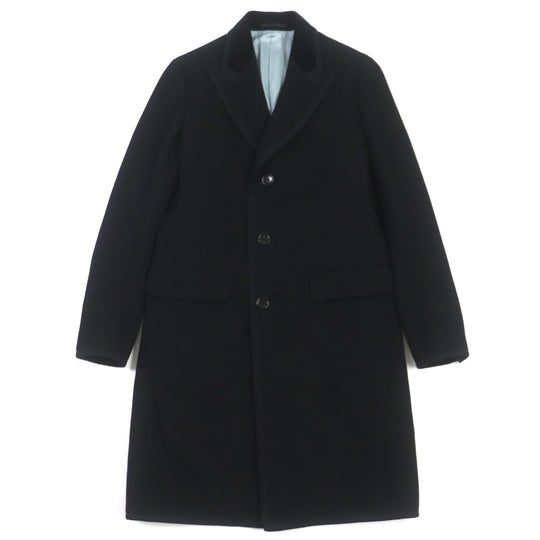 GUCCI Chester coat 488545 Outer: 100% wool, Lining: 100% rayon, Sleeve lining: 100% cupra, Embroidery: 100% metal fiber black DIY mens 46 Used Authentic