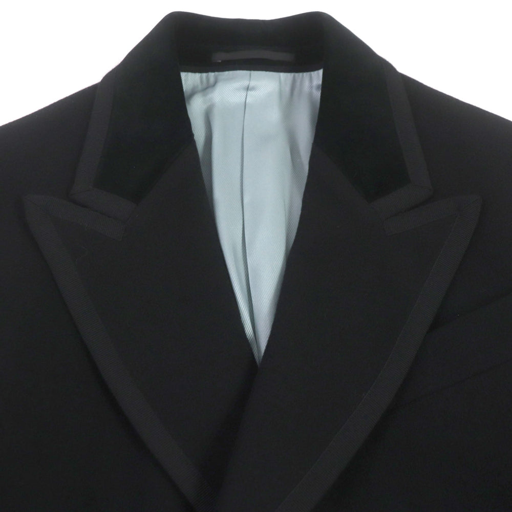 GUCCI Chester coat 488545 Outer: 100% wool, Lining: 100% rayon, Sleeve lining: 100% cupra, Embroidery: 100% metal fiber black DIY mens 46 Used Authentic