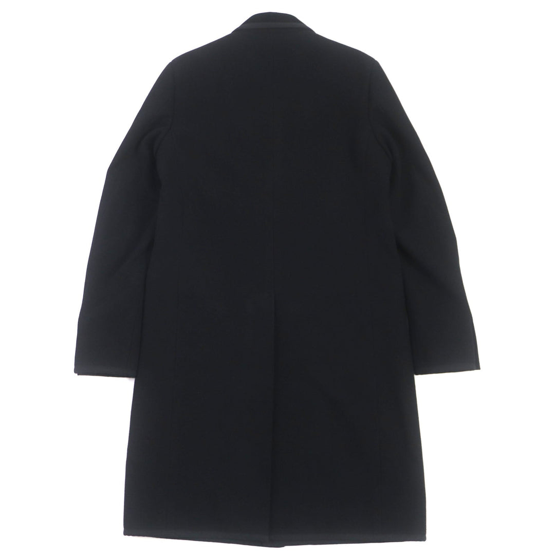 GUCCI Chester coat 488545 Outer: 100% wool, Lining: 100% rayon, Sleeve lining: 100% cupra, Embroidery: 100% metal fiber black DIY mens 46 Used Authentic