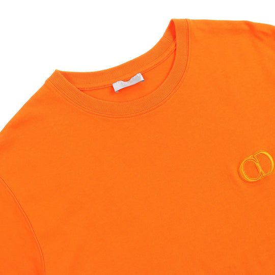 Dior HOMME Short sleeve T-shirt 943J605A0554 Main: 100% cotton Orange CD ICON mens L Used Authentic