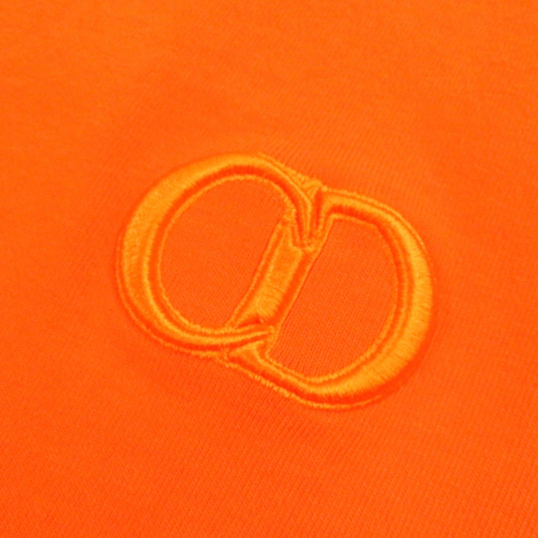 Dior HOMME Short sleeve T-shirt 943J605A0554 Main: 100% cotton Orange CD ICON mens L Used Authentic