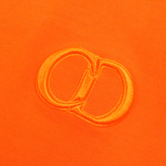 Dior HOMME Short sleeve T-shirt 943J605A0554 Main: 100% cotton Orange CD ICON mens L Used Authentic