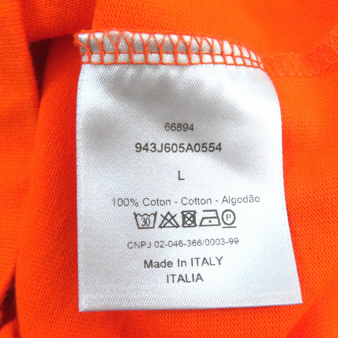 Dior HOMME Short sleeve T-shirt 943J605A0554 Main: 100% cotton Orange CD ICON mens L Used Authentic