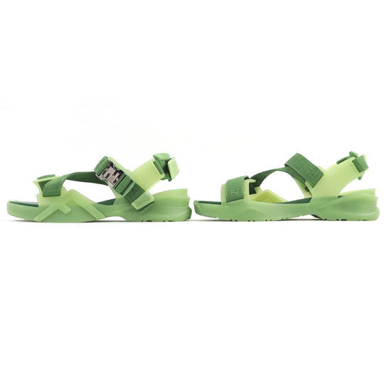 FENDI Sandals 7X1503 Sole: Rubber green FENDI FLOW SANDALS mens 6 Used Authentic