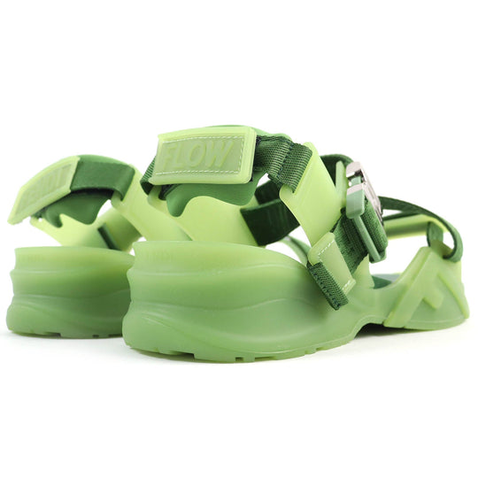 FENDI Sandals 7X1503 Sole: Rubber green FENDI FLOW SANDALS mens 6 Used Authentic