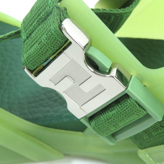 FENDI Sandals 7X1503 Sole: Rubber green FENDI FLOW SANDALS mens 6 Used Authentic