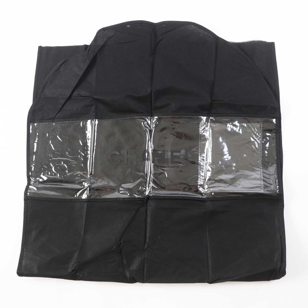 CHANEL Down jacket P70625 Outer: 100% polyester, Filling: 85% down, Filling: 15% polyester, Other: 76% polyamide, 24% polyurethane, Other: 100% polyester Black White/Black Women 36 Used Authentic