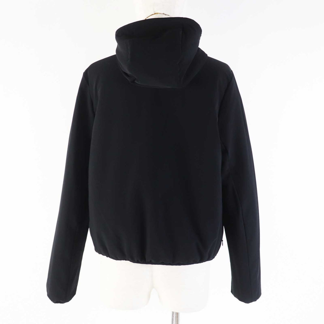 CHANEL Down jacket P70625 Outer: 100% polyester, Filling: 85% down, Filling: 15% polyester, Other: 76% polyamide, 24% polyurethane, Other: 100% polyester Black White/Black Women 36 Used Authentic