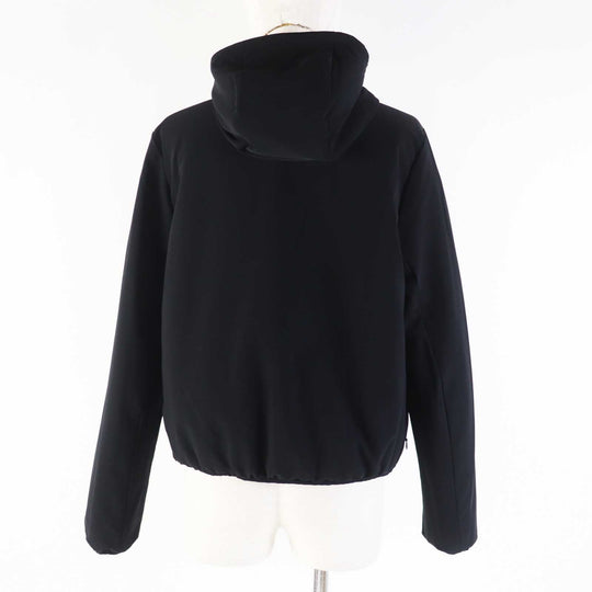 CHANEL Down jacket P70625 Outer: 100% polyester, Filling: 85% down, Filling: 15% polyester, Other: 76% polyamide, 24% polyurethane, Other: 100% polyester Black White/Black Women 36 Used Authentic
