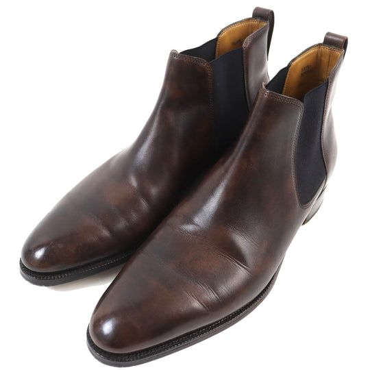 John Lobb boots 7000 last Museum calf Dark brown TUDOR mens 8 Used Authentic