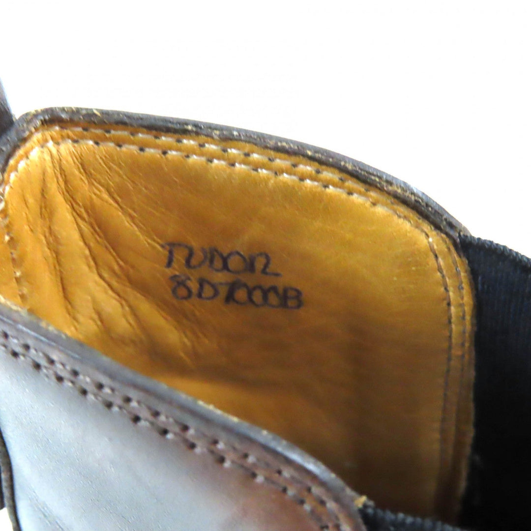John Lobb boots 7000 last Museum calf Dark brown TUDOR mens 8 Used Authentic