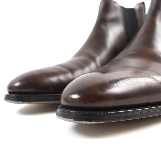 John Lobb boots 7000 last Museum calf Dark brown TUDOR mens 8 Used Authentic