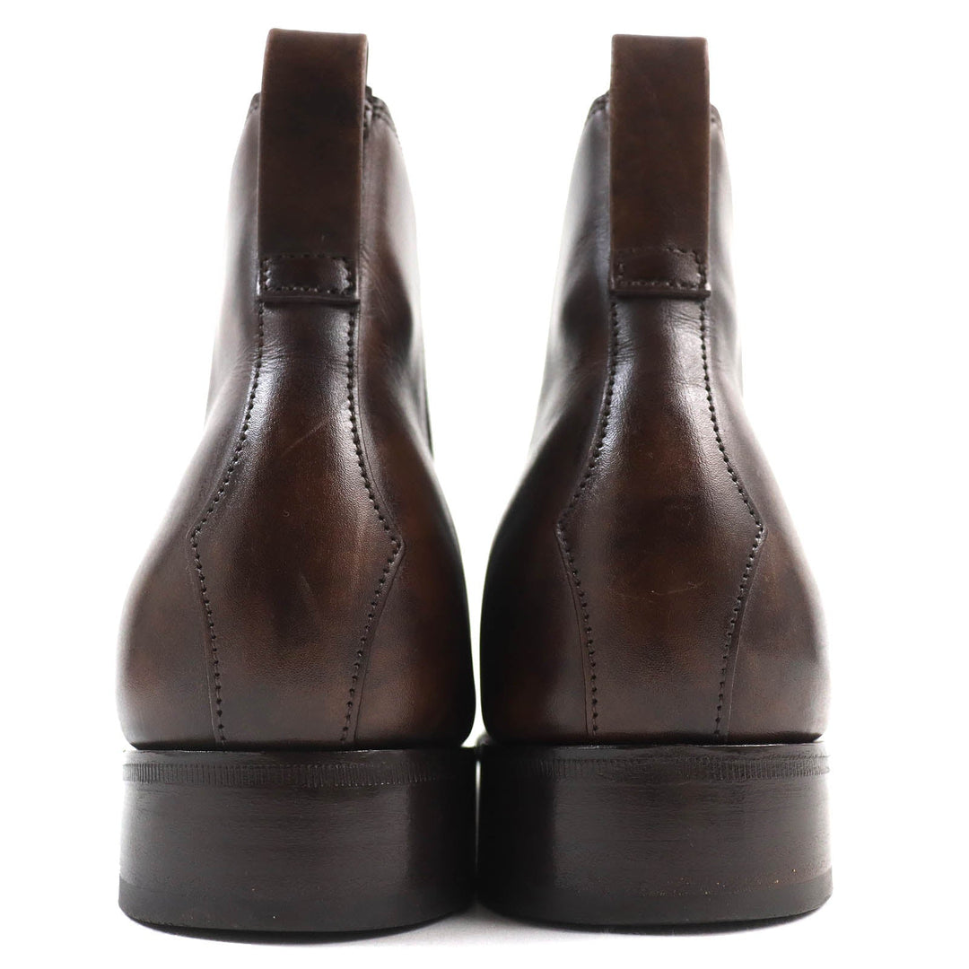 John Lobb boots 7000 last Museum calf Dark brown TUDOR mens 8 Used Authentic