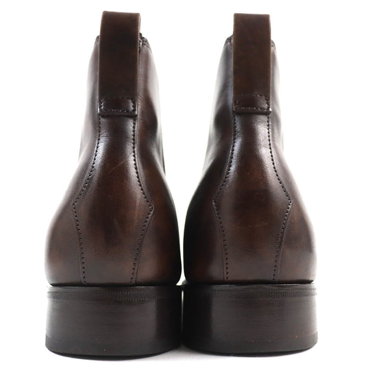John Lobb boots 7000 last Museum calf Dark brown TUDOR mens 8 Used Authentic