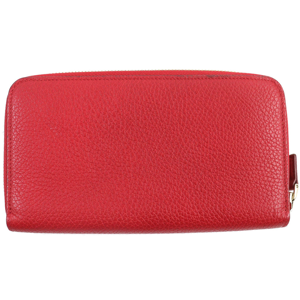 TOM FORD Long Wallet Purse Main: Leather Red mens Used Authentic