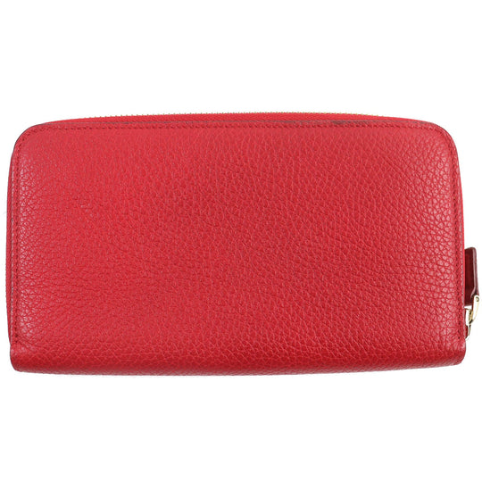 TOM FORD Long Wallet Purse Main: Leather Red mens Used Authentic