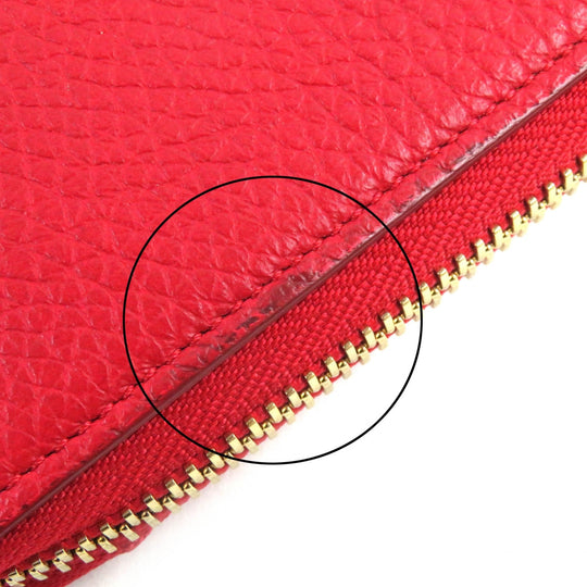 TOM FORD Long Wallet Purse Main: Leather Red mens Used Authentic