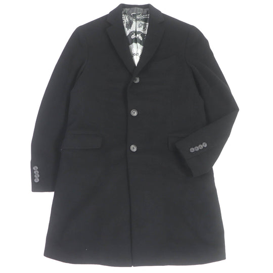 ETRO Chester coat Outer: 100% cashmere, Lining: 100% silk, Sleeve lining: 60% acetate, Sleeve lining: 40% rayon black mens 48 Used Authentic