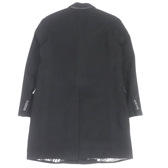 ETRO Chester coat Outer: 100% cashmere, Lining: 100% silk, Sleeve lining: 60% acetate, Sleeve lining: 40% rayon black mens 48 Used Authentic