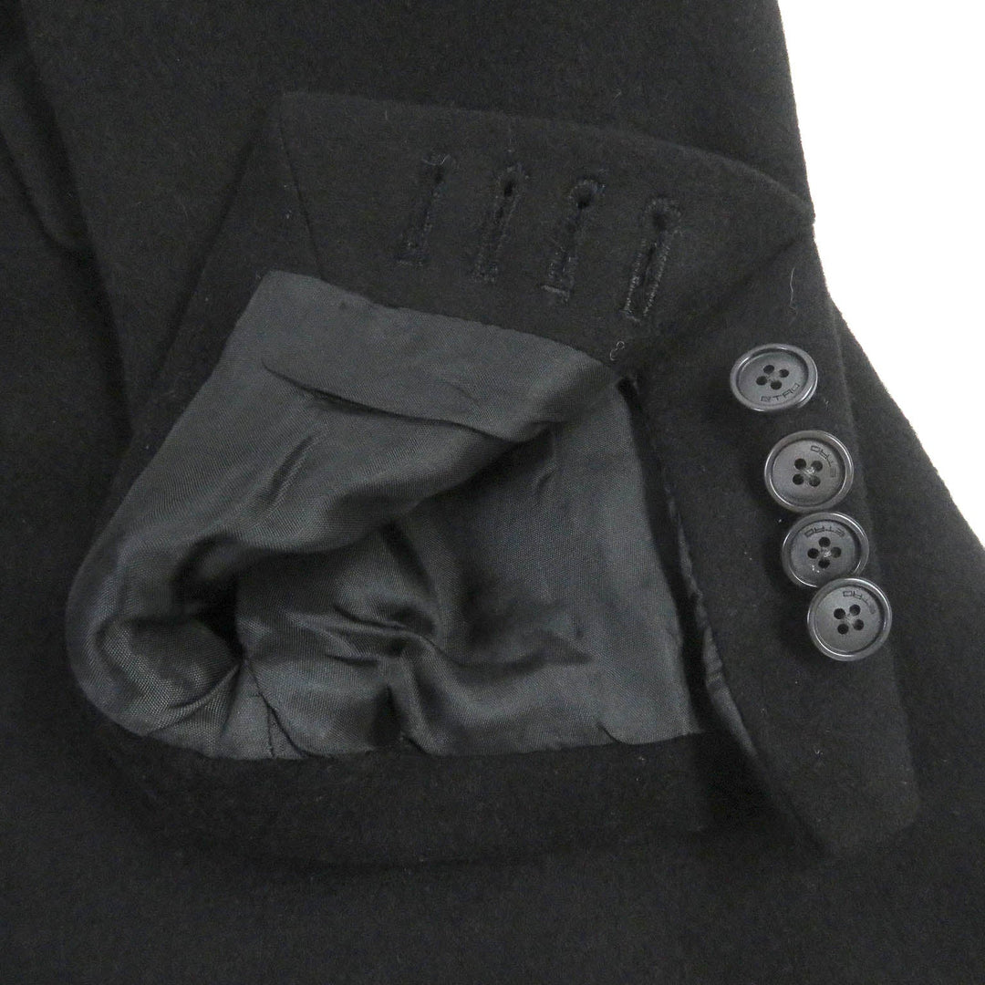 ETRO Chester coat Outer: 100% cashmere, Lining: 100% silk, Sleeve lining: 60% acetate, Sleeve lining: 40% rayon black mens 48 Used Authentic