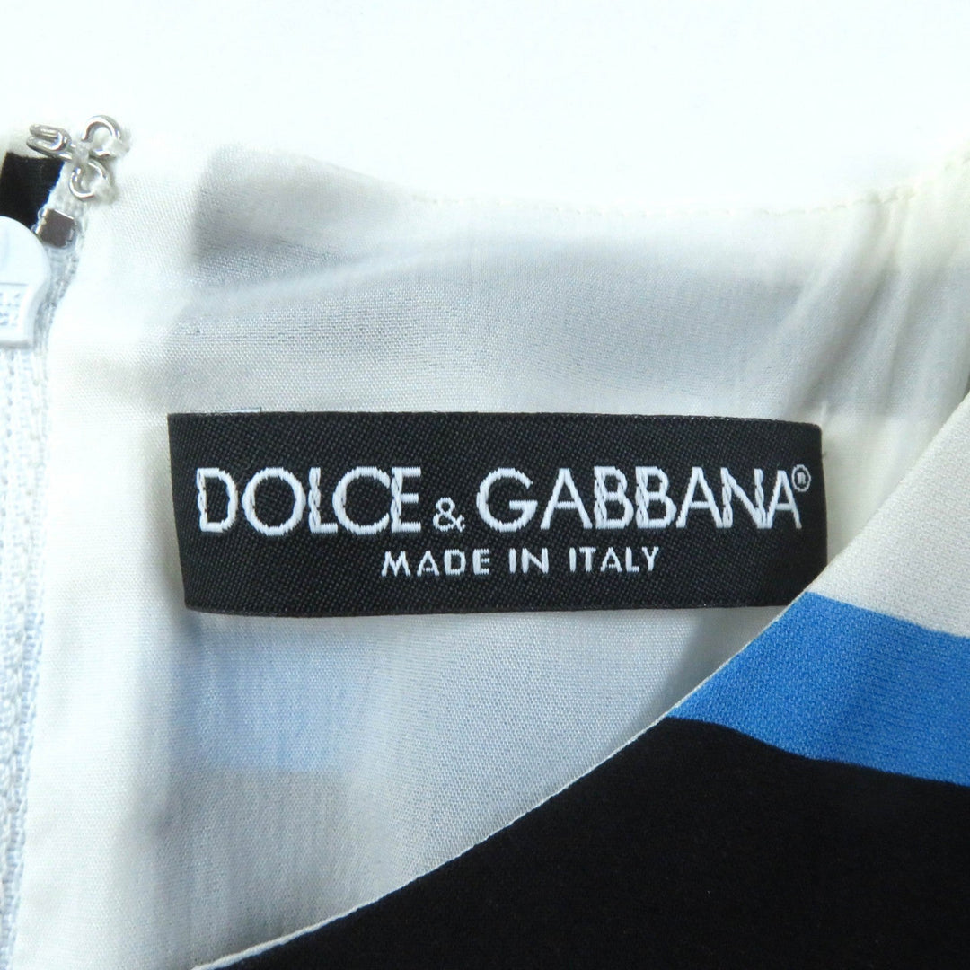 DOLCE&GABBANA one piece F6VE2T Outer: 95% silk, Outer: 5% elastane (polyurethane), Lining: 95% cupra, Lining: 5% elastane (polyurethane) Multi Women 40 Used Authentic