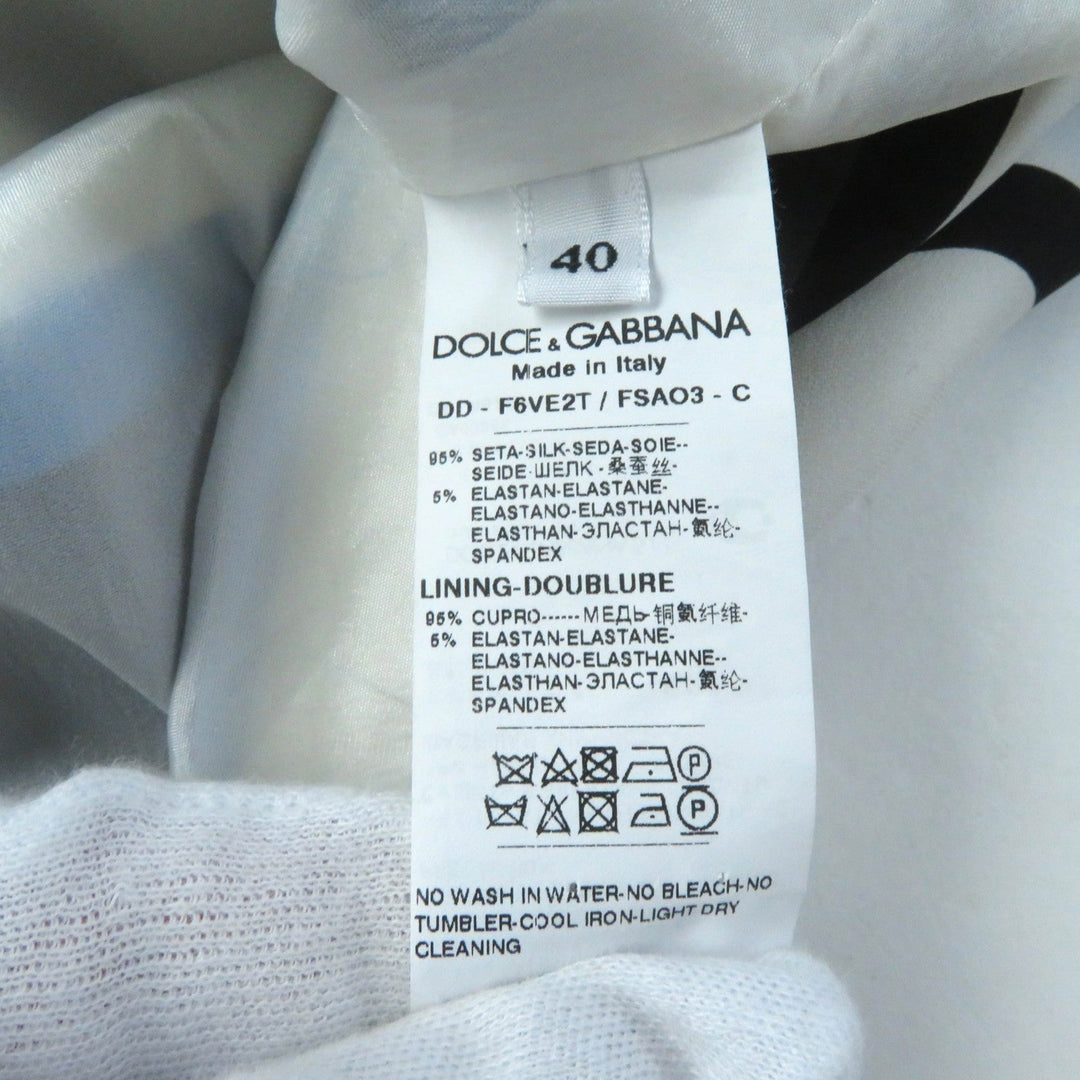 DOLCE&GABBANA one piece F6VE2T Outer: 95% silk, Outer: 5% elastane (polyurethane), Lining: 95% cupra, Lining: 5% elastane (polyurethane) Multi Women 40 Used Authentic