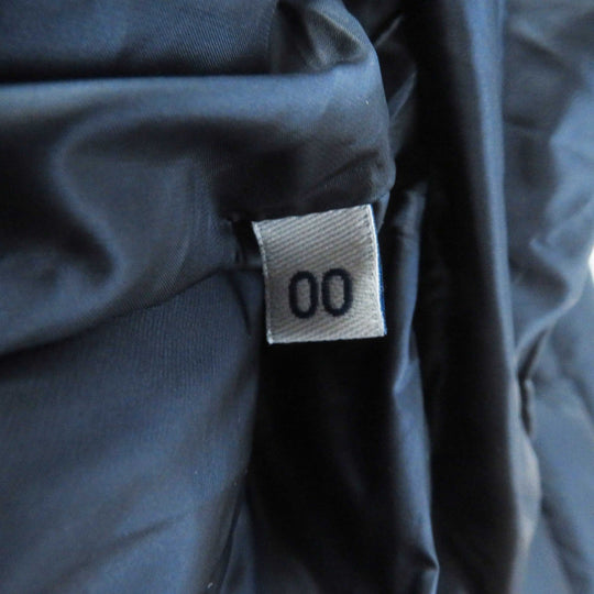 MONCLER down coat Outer: 100% nylon, Lining: 100% nylon, Hood lining: 100% nylon, Filling: 90% down, 10% feather Navy HERMINE Women 00 Used Authentic