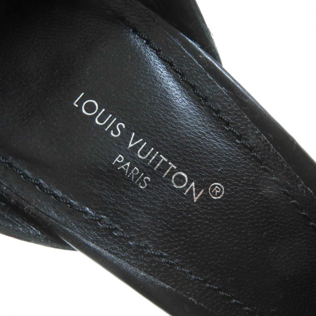 LOUIS VUITTON Sandals Main: Leather black Fame Line HEELED SANDALS Women 38 Used Authentic