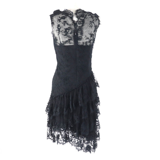 CHANEL one piece 06A P29444 Outer: 56% cotton, Outer: 44% nylon, Lining: 100% silk, Part: 84% silk, Part: 16% nylon black Women 36 Used Authentic