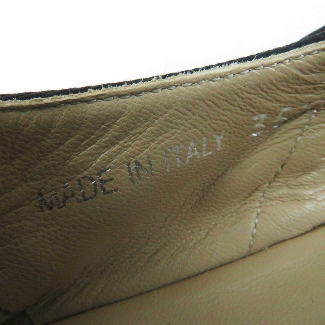 PRADA Flat shoes 1F989L cotton Black natural With Strap Espadrille Women 35 1/2 Used Authentic