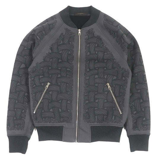 LOUIS VUITTON Blouson H8Y65WJD5 Main: 40% polyester, 30% acrylic, 16% polyurethane, 13% rayon gray mens S Used Authentic