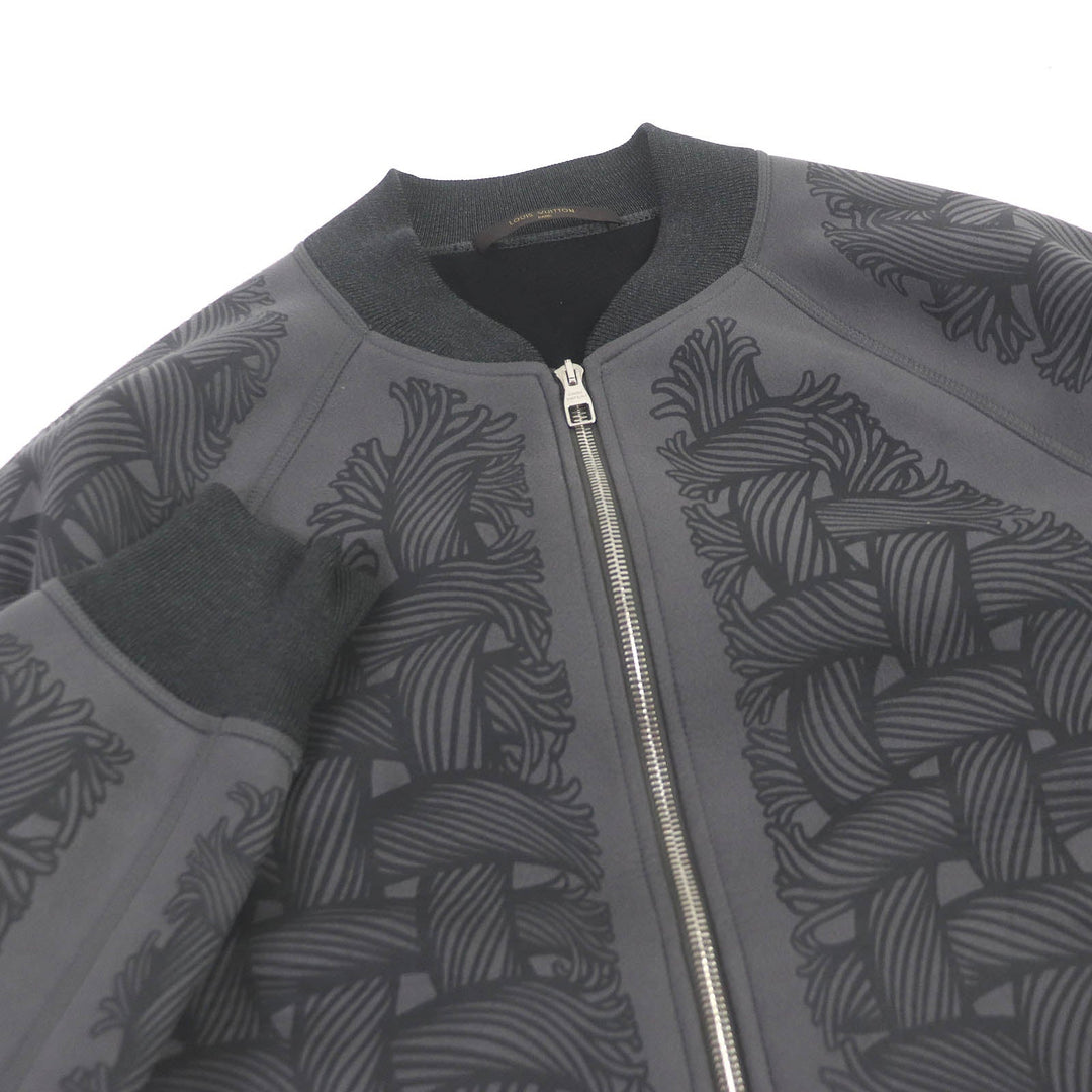 LOUIS VUITTON Blouson H8Y65WJD5 Main: 40% polyester, 30% acrylic, 16% polyurethane, 13% rayon gray mens S Used Authentic