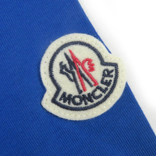 MONCLER Short sleeve T-shirt Main: 100% cotton blue Stainless Steel TSHIRT mens S Used Authentic