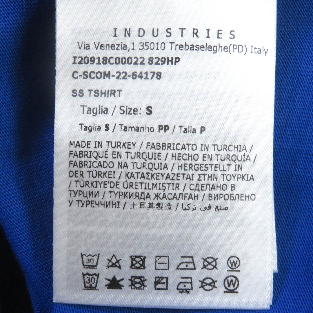 MONCLER Short sleeve T-shirt Main: 100% cotton blue Stainless Steel TSHIRT mens S Used Authentic