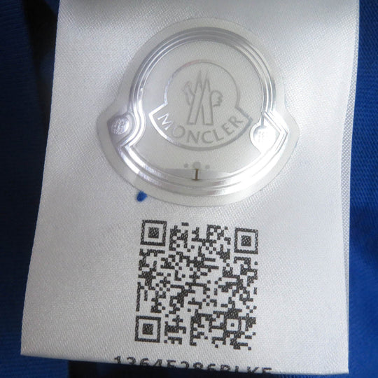 MONCLER Short sleeve T-shirt Main: 100% cotton blue Stainless Steel TSHIRT mens S Used Authentic