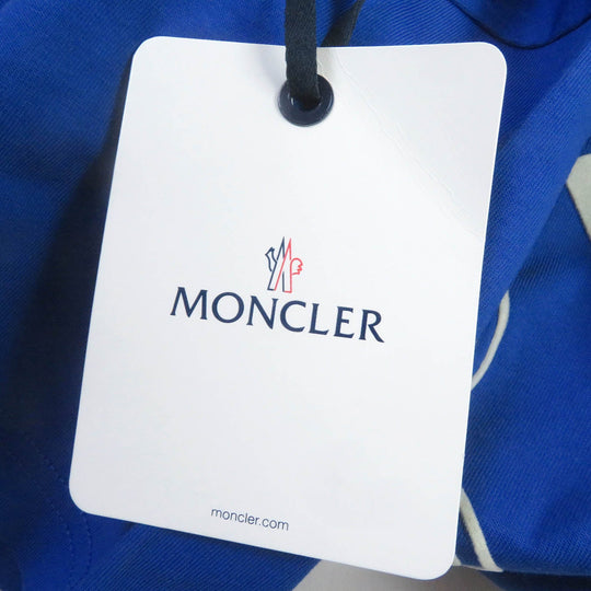 MONCLER Short sleeve T-shirt Main: 100% cotton blue Stainless Steel TSHIRT mens S Used Authentic