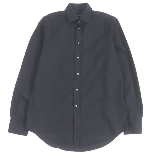 LOUIS VUITTON Long sleeve shirt Main: 100% cotton Dark navy mens S Used Authentic