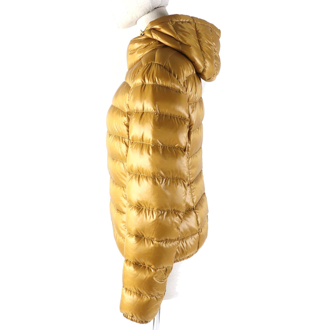 Herno Down jacket PI0833D-12017 Outer: 100% polyamide (nylon), Lining: 100% polyamide (nylon), Filling: 90% down, Filling: 10% feather Mustard brown type GIADA Women 42 Used Authentic