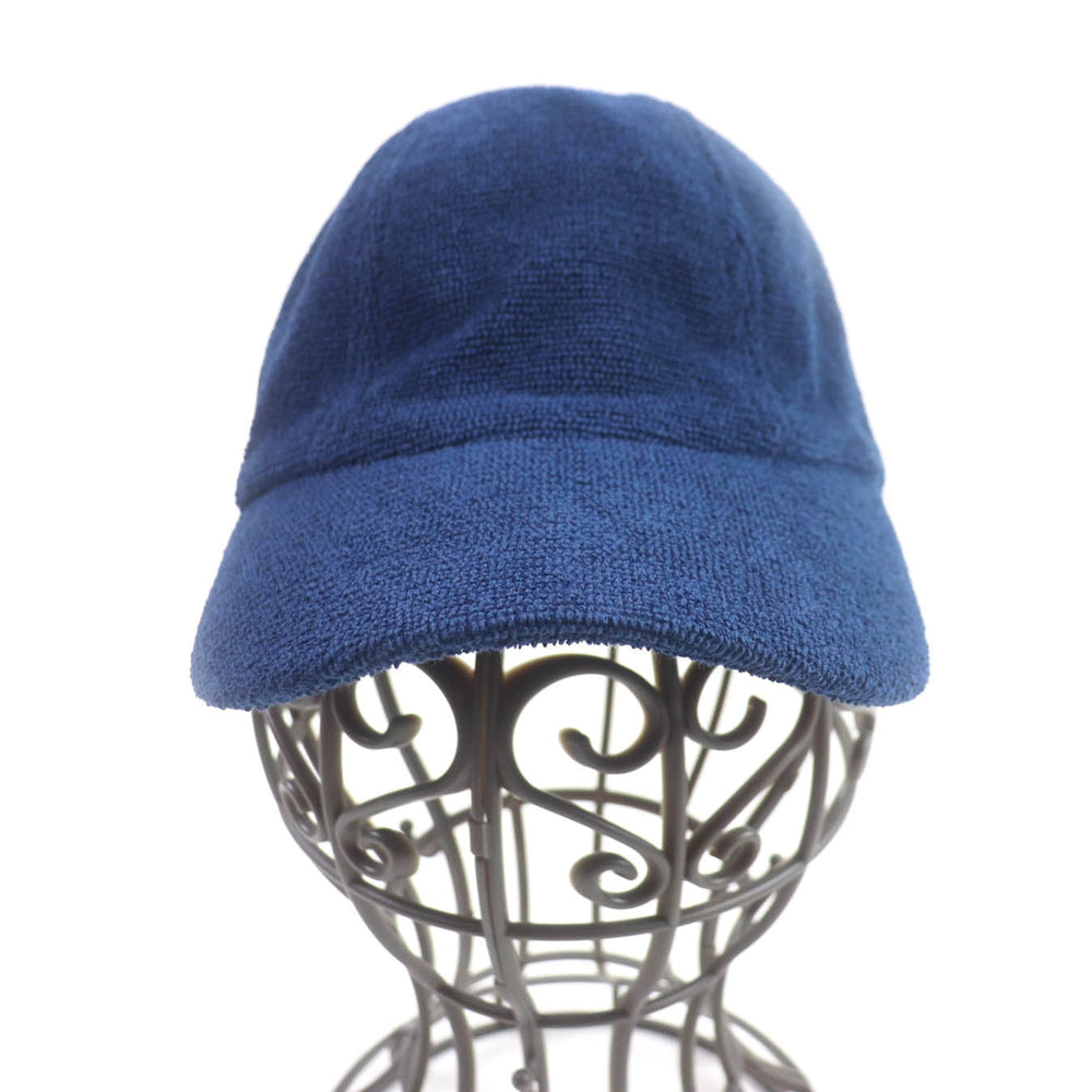 HERMES cap Main: 100% cotton, Part: 100% polyester Navy Davis Women S Used Authentic