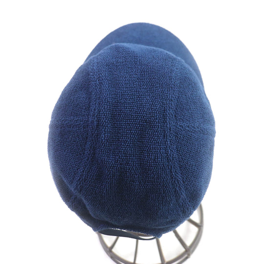 HERMES cap Main: 100% cotton, Part: 100% polyester Navy Davis Women S Used Authentic