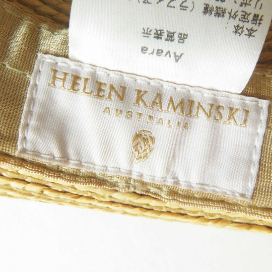HELEN KAMINSKI Other hats Main: 100% raffia, part: 50% cotton, part: 50% rayon Natural Light Gray Avara Women Used Authentic