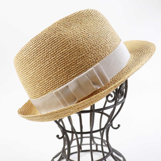 HELEN KAMINSKI Other hats Main: 100% raffia, part: 50% cotton, part: 50% rayon Natural Light Gray Avara Women Used Authentic