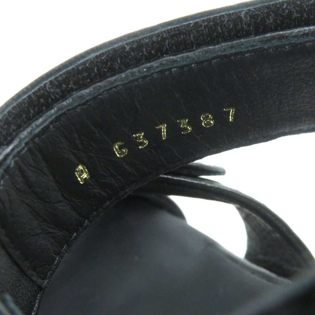 CHANEL Sandals G37387 Main: Leather black Women 36 1/2 C Used Authentic