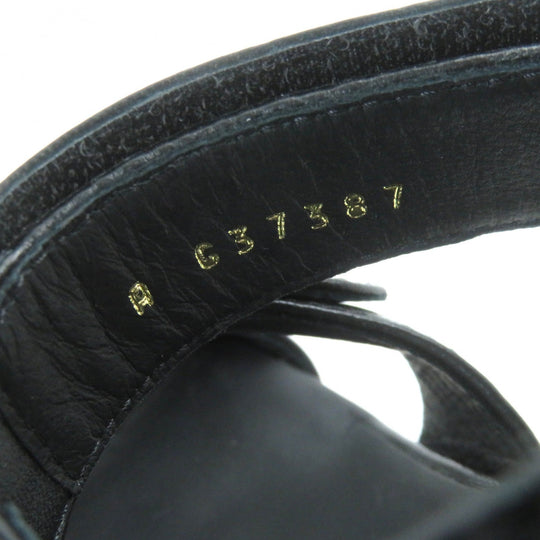 CHANEL Sandals G37387 Main: Leather black Women 36 1/2 C Used Authentic