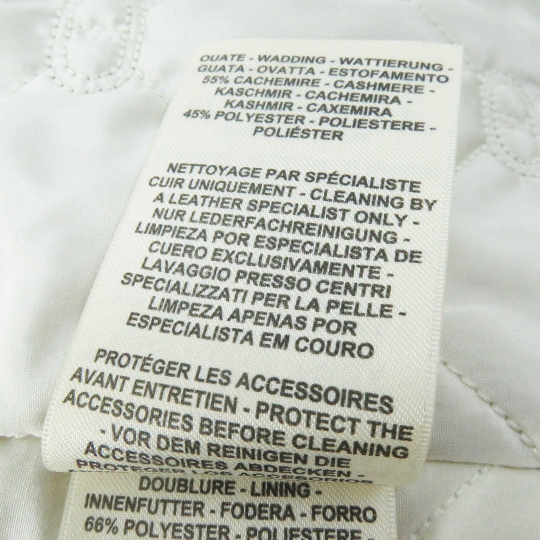 HERMES Vest 3E1216D8 Main: Goatskin Part: Cashmere 61%, Cotton 34%, Polyamide 4%, Polyurethane 1% Lining: Polyester 66%, Cotton 34% Other: Cashmere 55%, Polyester 45% beige Women 36 Used Authentic