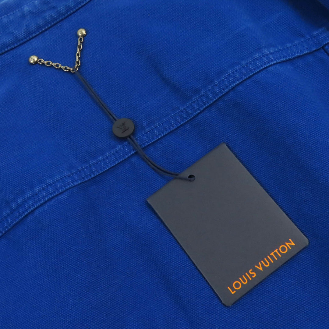 LOUIS VUITTON Denim Jacket HMA83W Outer: 100% cotton, Lining: 100% cotton, Leather part: Cowhide Blue pink Amen Break Cropped Gradient Denim Jacket Amen Break Gradient Denim Cropped Jacket mens 52 Used Authentic