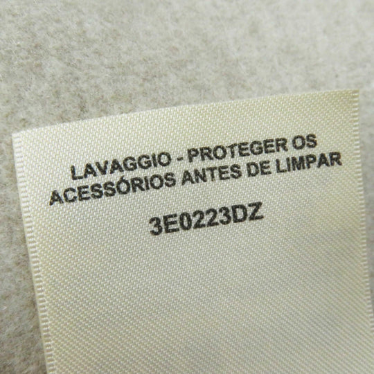 HERMES Vest 3E0223DZ Main: 100% cashmere, Leather part: Sheepskin light beige Women 36 Used Authentic